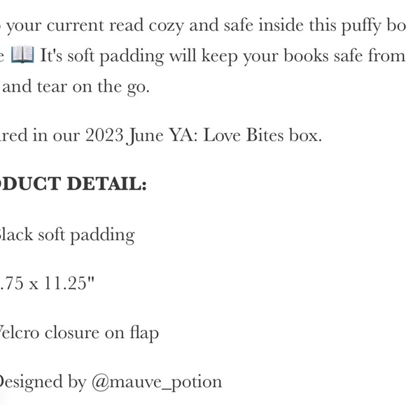 From Blood and Ash Jennifer Armentrout Puffy Quilted Book SLeeve Poppy Dagger - Picture 3 of 5